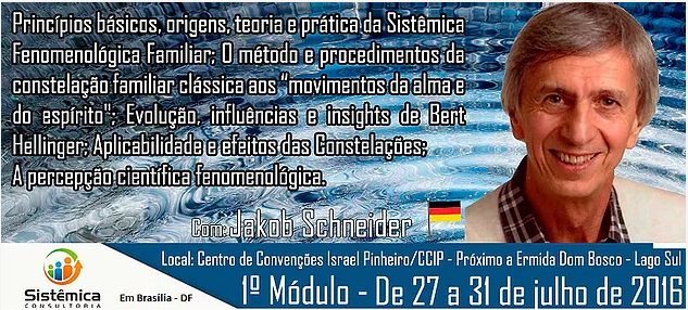 Inscrições Abertas! 1º Módulo com Jakob Schneider (Alemanha)